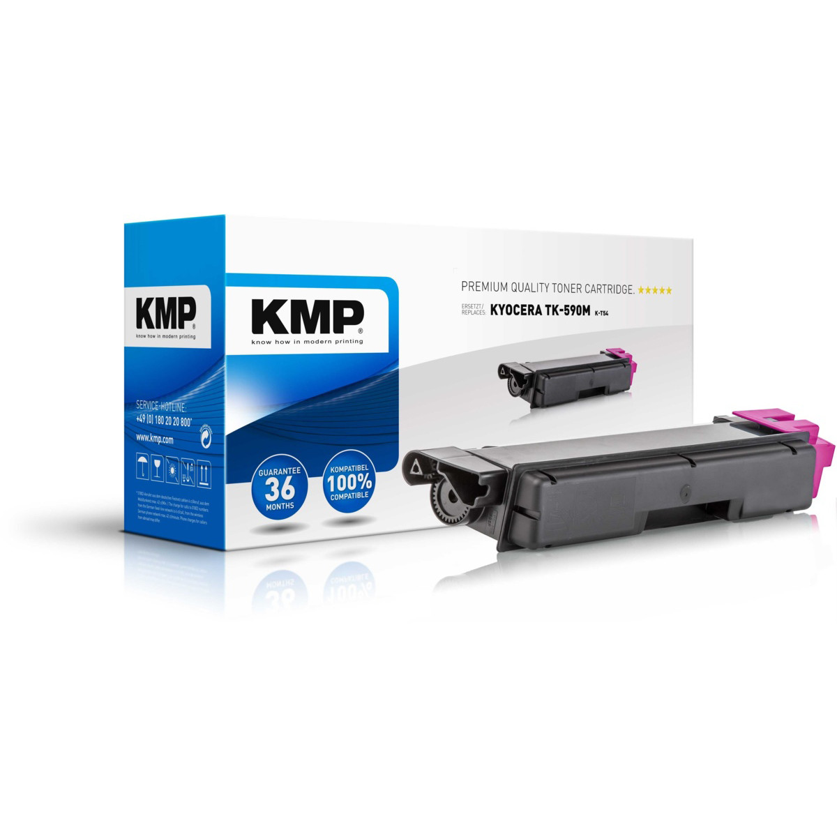 KMP Toner Kyocera TK-590M,  - kompatibilný (Purpurová)