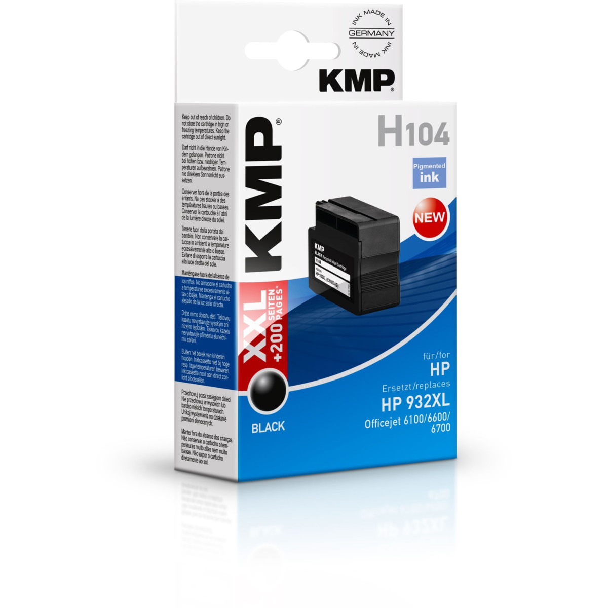 KMP Cartridge HP 932XL, HP CN053AE,  - kompatibilný (Čierna)