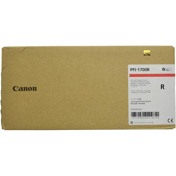 Cartridge Canon PFI-1700R, 0783C001 - originálny (Červená)