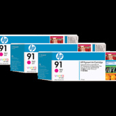 Cartridge Multi Pack HP 91, C9484A - originální (3ks, Purpurová)