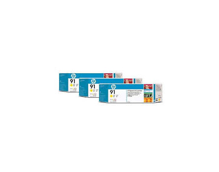 Cartridge Multi Pack HP 91, C9485A - originální (3ks, Žltá)