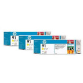 Cartridge Multi Pack HP 91, C9485A - originální (3ks, Žltá)