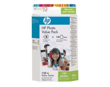 Atramentová cartridge HP CB304xx + HP Advance Photo Paper, Q8898AE, No. 110, 140